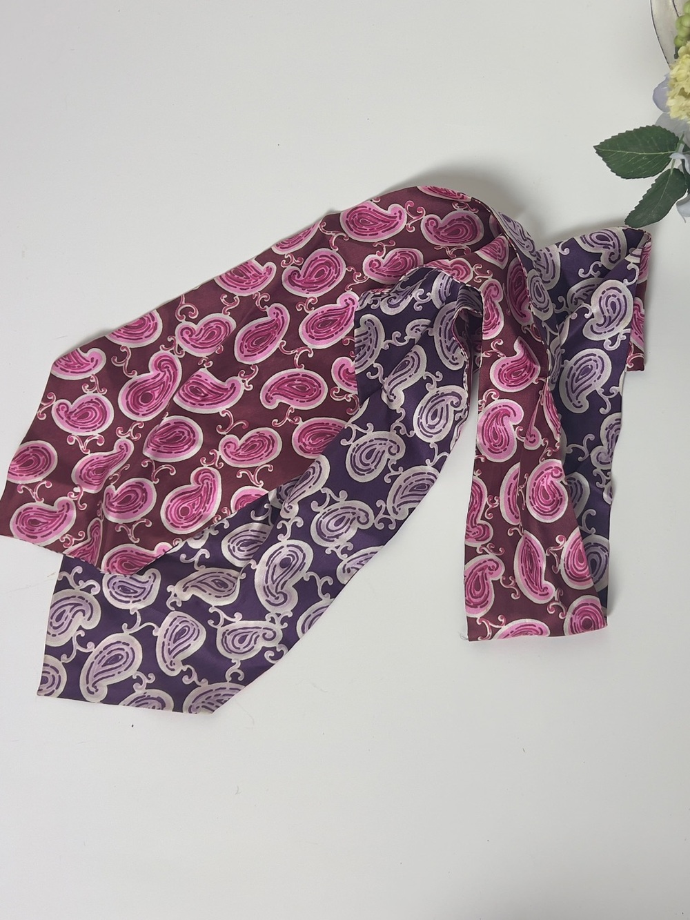 Vintage Ashear -Made in Italy- pair of Silk Scarves